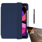 Smcase Apple iPad 10.2 2021 9. Nesil Standli Kalem Bolmeli Arkasi Seffaf Nt11 Nano Kalem Kılıf