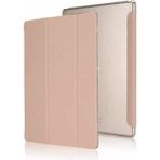 Smcase Apple iPad Air 10.9 2022 5.nesil Uyumlu Kılıf Smart Cover Kapaklı Standlı Uyku Modlu Sm3 Bronz