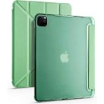 Smcase Apple iPad Pro 12.9 2020 4.nesil Uyumlu Kılıf Standlı Katlanabilir Pu Silikon Tf2 Yeşil