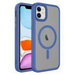 Smcase Apple iPhone 11 Mat Arka Yüzeyli Wireless Şarj Özellikli Flet Cep Telefonu Kılıfı