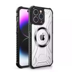 Smcase Apple iPhone 14 Pro Max Magsafe Özellikli Double Sided Non Slip PC TPU Prag Kapak Cep Telefonu Kılıfı