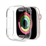 Smcase Apple Watch 45Mm Tam Kapatan Seffaf Silikon Ekran Koruyucu