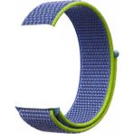 Smcase Apple Watch Uyumlu 44mm Kılıf Kumaş Cırtcırt Kordon Velcro Mavi - Apple Watch Uyumlu 44 mm