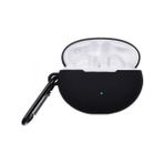 Smcase Huawei Freebuds 4i Kılıf Mat Kancalı Silikon SF10 Siyah