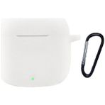 Smcase Huawei Freebuds Se 2 Kılıf Model Uyumlu Mat Silikon Soft Kancalı Sf7 Beyaz