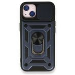 Smcase iPhone 13 Pro Max Kamera Korumalı Yüzüklü Tank Pars Silikon Kırmızı Cep Telefonu Kılıfı