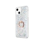 Smcase iPhone 13 Sulu Yüzüklü Milce Silikon Mor Cep Telefonu Kılıfı