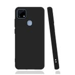 Smcase Realme C25s Kılıf Biye Mat Silikon Tam Kapatan Ekran Koruyucu