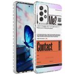 Smcase Samsung Galaxy A23 Desenli Elegans Serisi Silikon Siyah Cep Telefonu Kılıfı