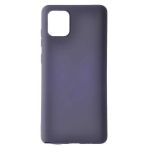 Smcase Samsung Galaxy A91 Lüks Mat Silikon Nano Lacivert Cep Telefonu Kılıfı