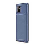 Smcase Samsung Galaxy A91 Negro Karbon Dokulu Silikon Nano Siyah Cep Telefonu Kılıfı