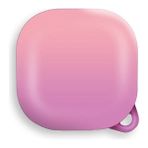 Smcase Samsung Galaxy Buds 2 Kılıf Kancalı Çift Renk Sert Plastik Sf8 Pembe