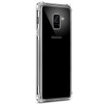 Smcase Samsung Galaxy J4 Darbe Korumalı Silikon Kılıf Tam Kapatan Cam