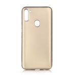 Smcase Samsung Galaxy M11 Lüks Silikon Tam Kapatan Kırmızı Cep Telefonu Kılıfı