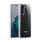 Smcase Samsung Galaxy S21 5G Coss Hybrid Sert Silikon Nano Şeffaf Cep Telefonu Kılıfı