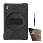 Smcase Samsung Galaxy Tab S7 FE T730 Tablet Tank Koruma Defender Standli DF33 Nano Kalem Kılıf