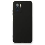 Smcase Xiaomi Redmi Note 10s Kamera Korumalı Premier Silikon Siyah Cep Telefonu Kılıfı