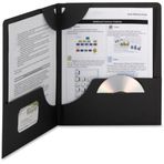 Smead Lockit® İki Cepli Ağır Klasör, Mektup Boyutu, Siyah, Kutu başına 25 (87981)