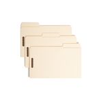 Smead SuperTab® Sık Dokunmuş Dosya Klasörü, 2 Bağlantı Elemanı, Büyük Boy Güçlendirilmiş 1/3 Kesim Tab, Kılavuz Yüksekliği, Yasal Boyut, Manila, Kutu başına 50 (19545)