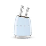 Smeg 50'S Style Kbsf02Cr Mavi Standlı Bıçak Seti