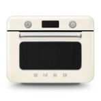 Smeg 50'S Style Retro Buharlı Mini Fırın Krem Rengi
