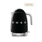 Smeg 50's Style Retro Isı Ayarlı Kettle 1,7 Lt - Siyah