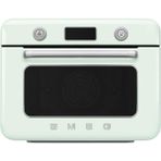 smeg 50'Style Retro Buharlı Mini Fırın 21 - 30 lt Multifonksiyonel Özelliklerle Siyah Renk