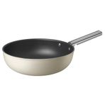 Smeg CKFW3001CRM 30 cm Krem Wok Tava