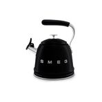 SMEG CKLW2001BL 50’s Style Retro Siyah Islık Kettle Çaydanlık 2.3 L (İthalatçı Garantili)
