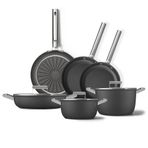 Smeg Cookware 50'S Style Grande Siyah 6'lı Tencere Tava Seti