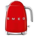 Smeg Isı Ayarlı 2400 W 1.7 lt Kapasiteli Su Isıtıcı Kırmızı