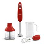 Smeg Kırmızı 50's Style El Blender Seti-HBF22RDEU-TY
