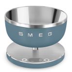 Smeg, KSC01SBMWW dijital mutfak terazisi, çıkarılabilir paslanmaz çelik kase, dört adet g/ml ve lb.oz/fl.oz, dara fonksiyonlu, maksimum taşıma kapasitesi 5 kg, fırtına mavisi