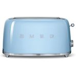 Smeg TSF02PBEU Pastel Mavi 1500 W 6 Programlı 4 Dilim Hazneli Ekmek Kızartma Makinesi