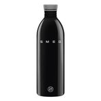 Smeg Urban Bottle Siyah Paslanmaz Çelik Matara 1L