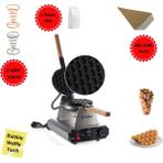 SMH Bubble Waffle Makine Seti Granit - Gümüş