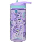 Smiggle - Blast Of Junior 440 ml Suluk Pipetli BPA İçermez Suluk Çocuk Okul Matarası Renkli Karakter Hediye - 17,5x6,3 - Mor