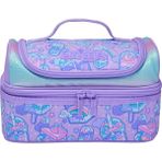 Smiggle Lilac Double Decker Beslenme Çantası – Milkshake & Rainbow Desenli, Çift Katlı, Termal - Mor