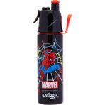 Smiggle Spider Lisanslı Paslanmaz Çelik Çocuk Suluk – 500 Ml, Spritz Kapaklı - 00-Siyah