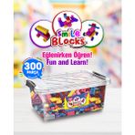 Smile Blocks Parçalı Setler 300 Parça Plastik Kutulu Mikro Blok