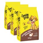 Smile Dog Yetişkin Köpek Kuzulu 1,5 kg Kuru Mama (3 paketi)