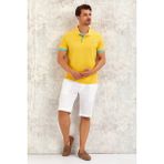 Smile Tıde Erkek Polo Tişört - Sarı - 05S-Sarı - XL