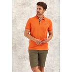 Smile Volant Erkek Polo Tişört - Turuncu - 3B2-Turuncu - XL