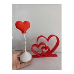 Smilechild 3 lü kalp ve Kalp Şeklinde Balon Dekoratif Obje 13- 20 cm Sevgililer Günü Anneler Günü Yılbaşı