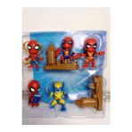 Smilechild 5 li Karakter Figür Oyuncak Seti 9-10 cm Deadpool venom