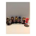 smilechild Thor Ironman Kaptan Amerika Batman Superman Figür 6'lı Süper kahraman Figür Seti