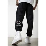 Smilee Paça Lastikli Erkek Bel Slimfit Eşofman Altı - 2XL - 00100 Siyah