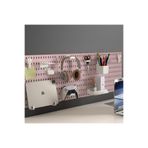SMİLESEPET ÇOK AMAÇLI PANO ORGANİZATÖR SET 3 (52X36cm) DÜBELLİ -PANO PEMBE -AKSESUARLAR BEYAZ