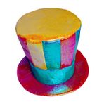 Smileshiney Cadılar Bayramı için Palyaço Şapkası,Palyaço Çılgın Şapkası,Çılgın Silindir Şapka Şerit Gökkuşağı Şapkası - Rahat Palyaço Şapkası, Fantezi Elbise, Festivaller, Cadılar Bayramı için Çocuk