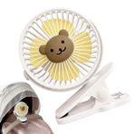 Smileshiney Klip, açık hava arabası hayranı ile bebek arabası hayranı - Uyku için fan üzerinde elektrikli klip | Beşik, yatak kenarları, araba koltukları ve öğrenci yatakları için yerleşik enerji
